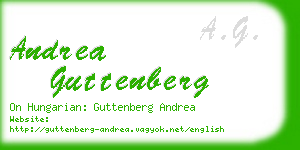 andrea guttenberg business card